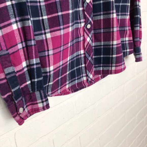 Flannel plaid Original Weatherproof checkers shirt blouse pink - Picture 5 of 12